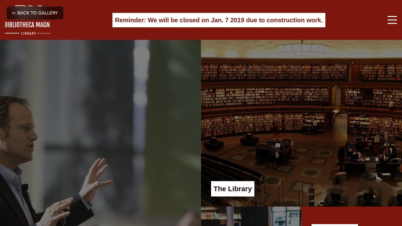 Bibliotheca template preview